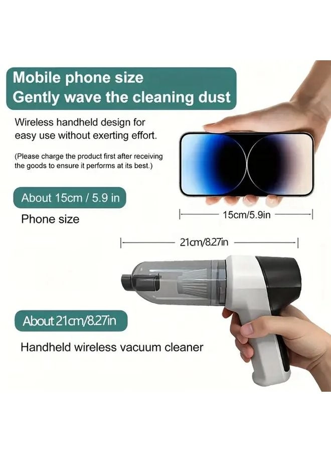 4-in-1 Wireless Handheld Vacuum Cleaner - 2000mAh
