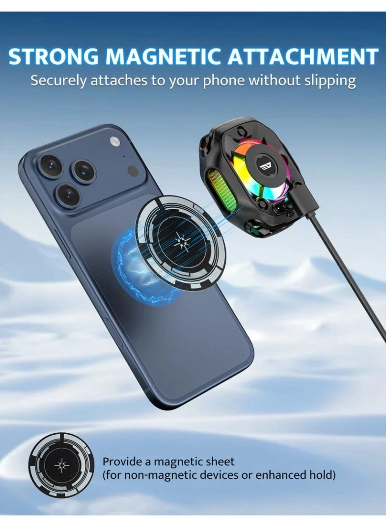 DK-GT - Magnetic Phone Cooler 2000mAh RGB