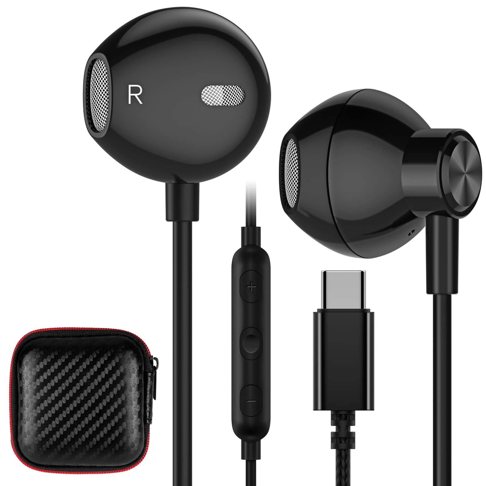 USB C Earbuds Wired Earbud