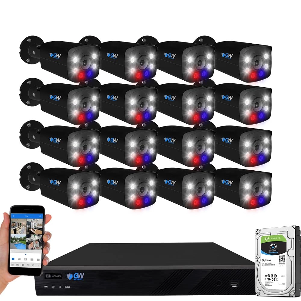 GW Security GW42-4216P-2 - 16 channels + GW802302T - 8MP