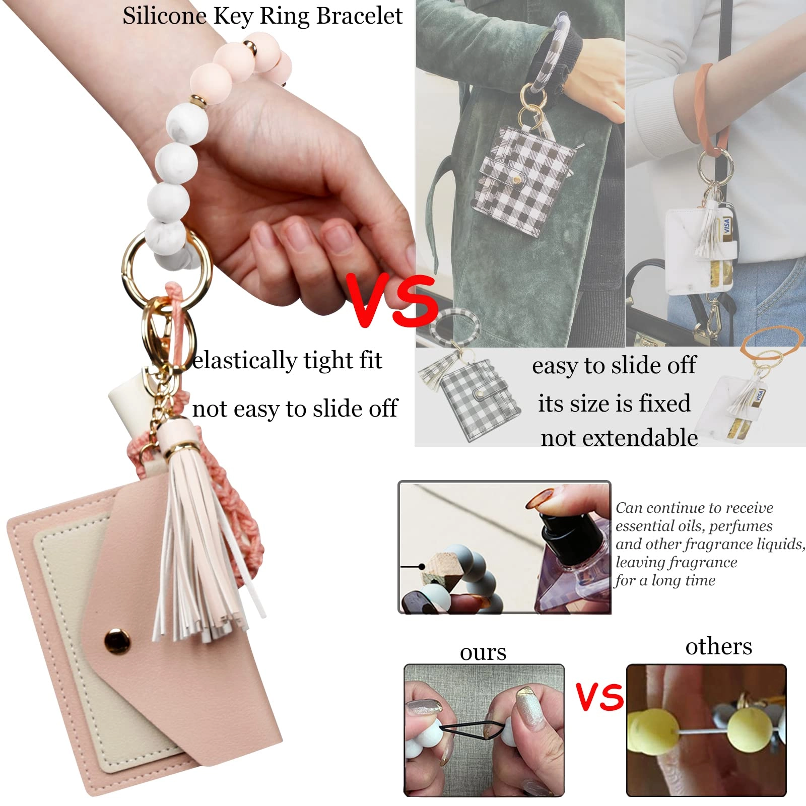 Silicone Key Ring Bracelet - Car
