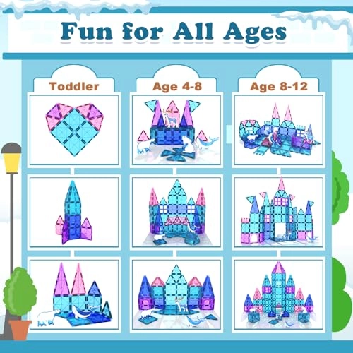 Arctic Animal Magnetic Tiles - 3 years and up 32 pieces