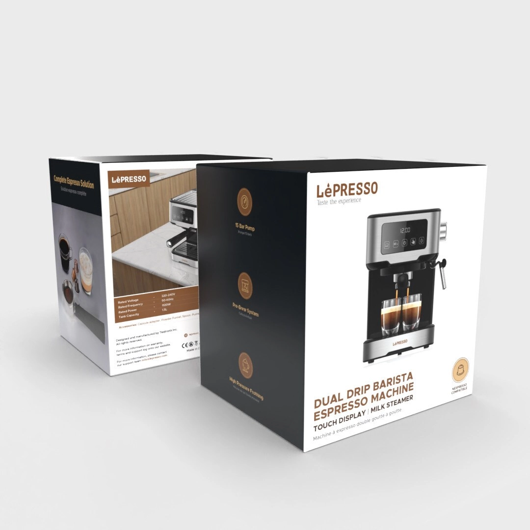 Digital Coffee Machine 15-Bar Pump Nespresso Compatible 1.5L