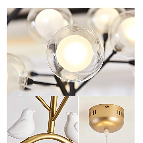 G4 Nordic Art Ball-in-the-ball Chandelier - Dimmable