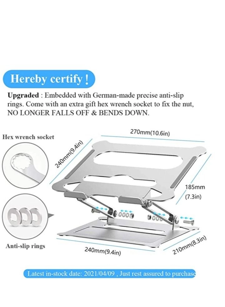 Laptop Stand - Foldable Adjustable Aluminum