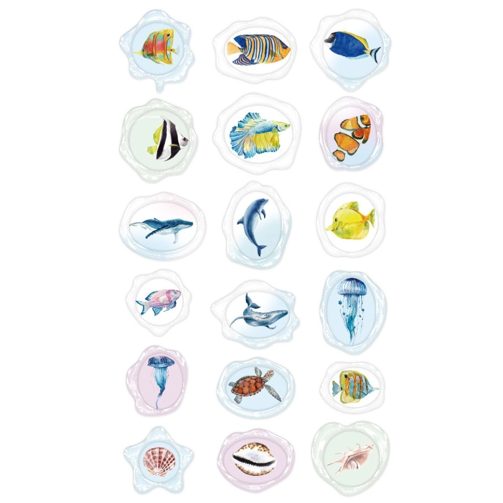Sea Animal Activity Sticker Book 18 pcs