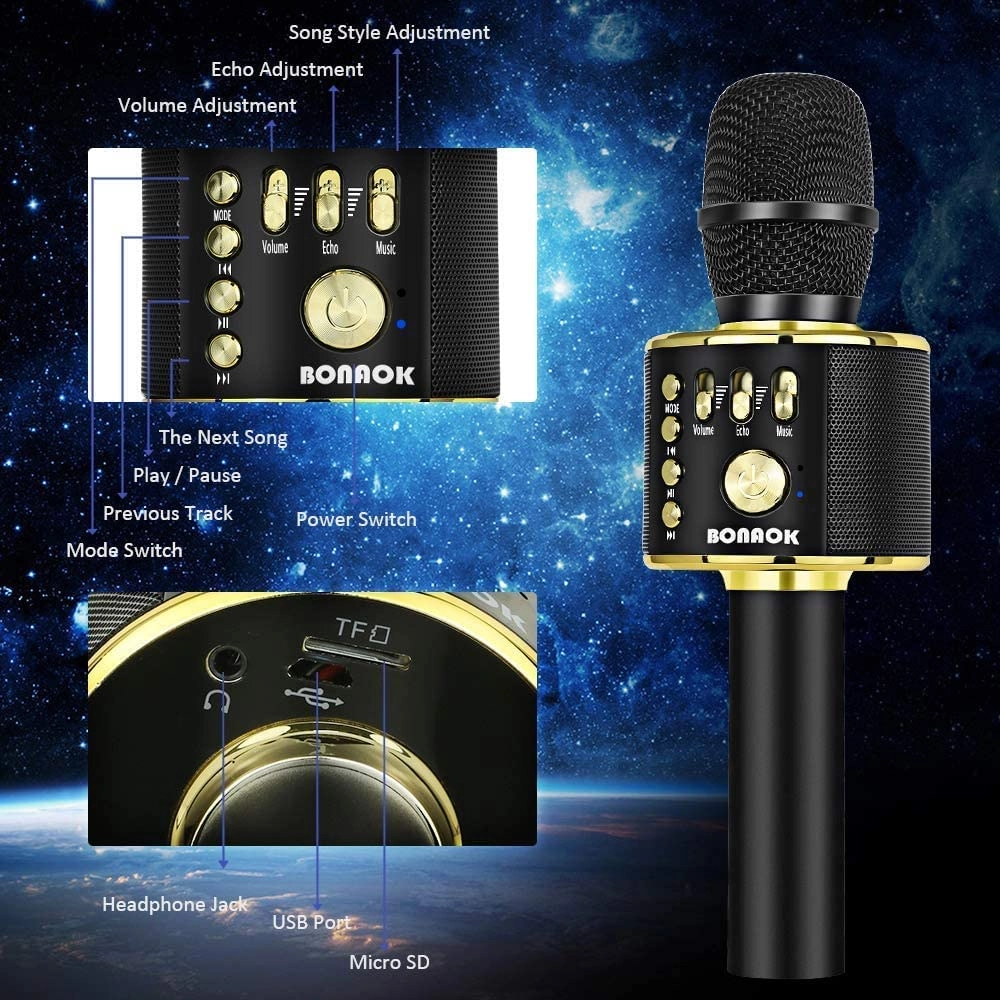 Q37 Wireless+3.5mm-Mini-Jack+USB Microphone