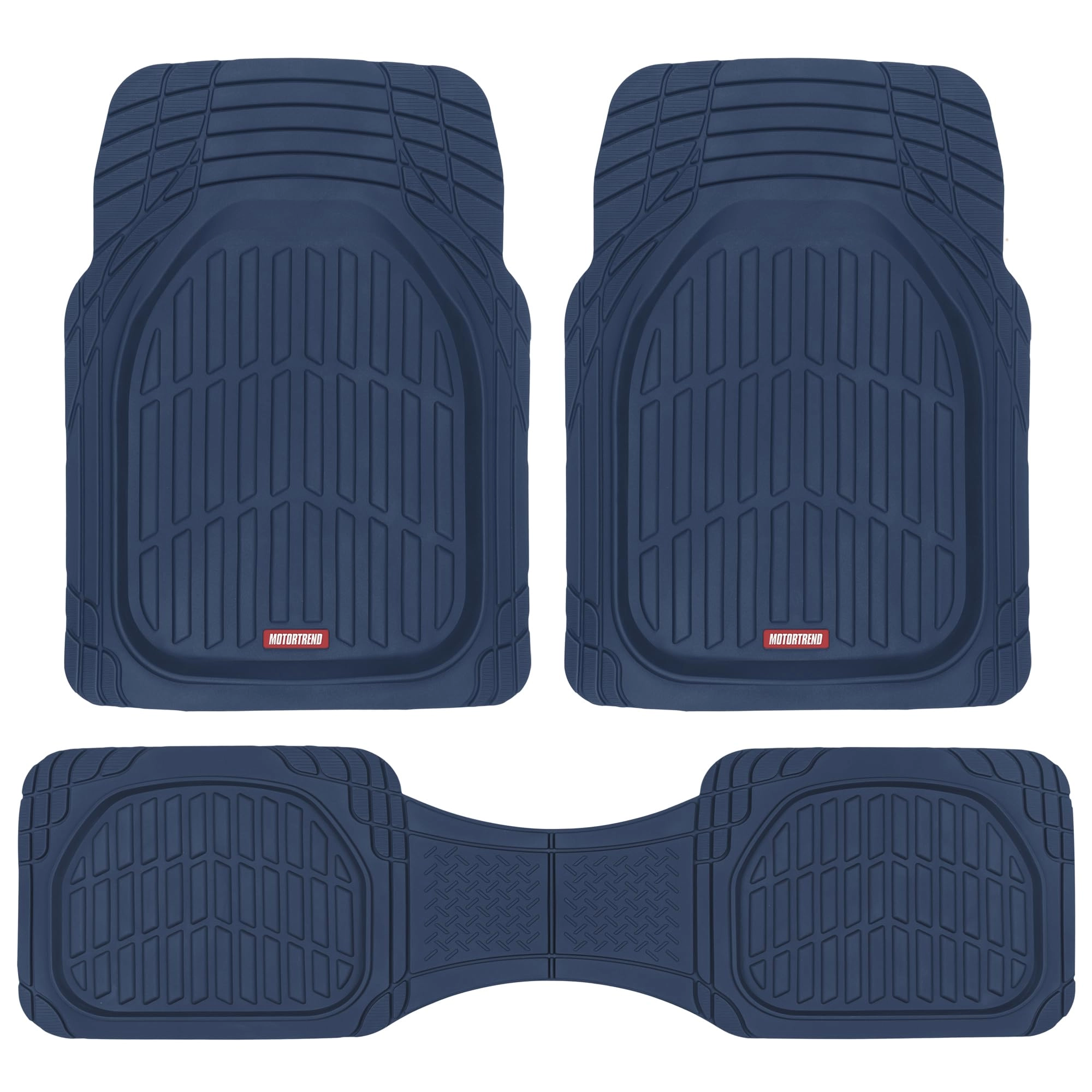 BDK FlexTough Floor Mats - Cobalt Blue Universal Fit