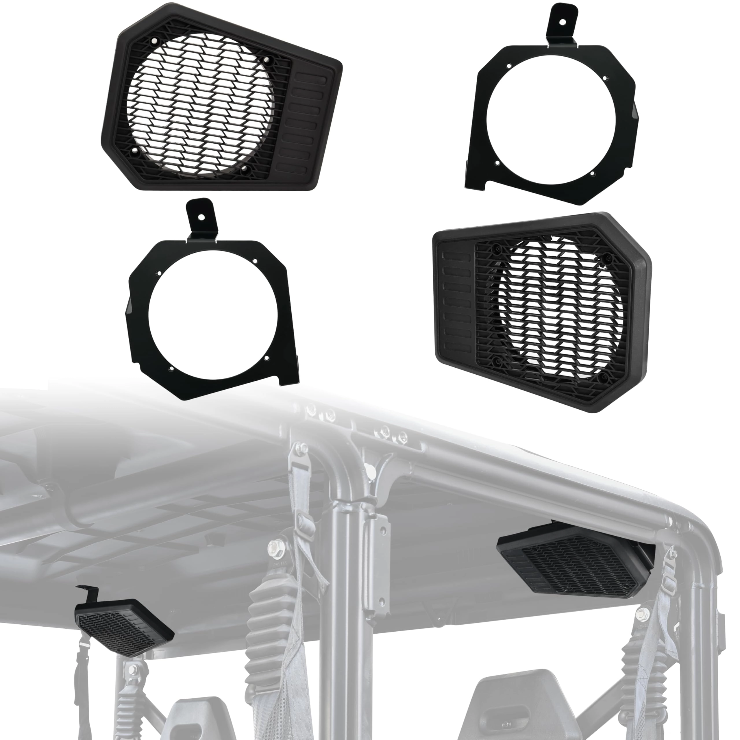 POKIAUTO Rear Roof Speakers Pods