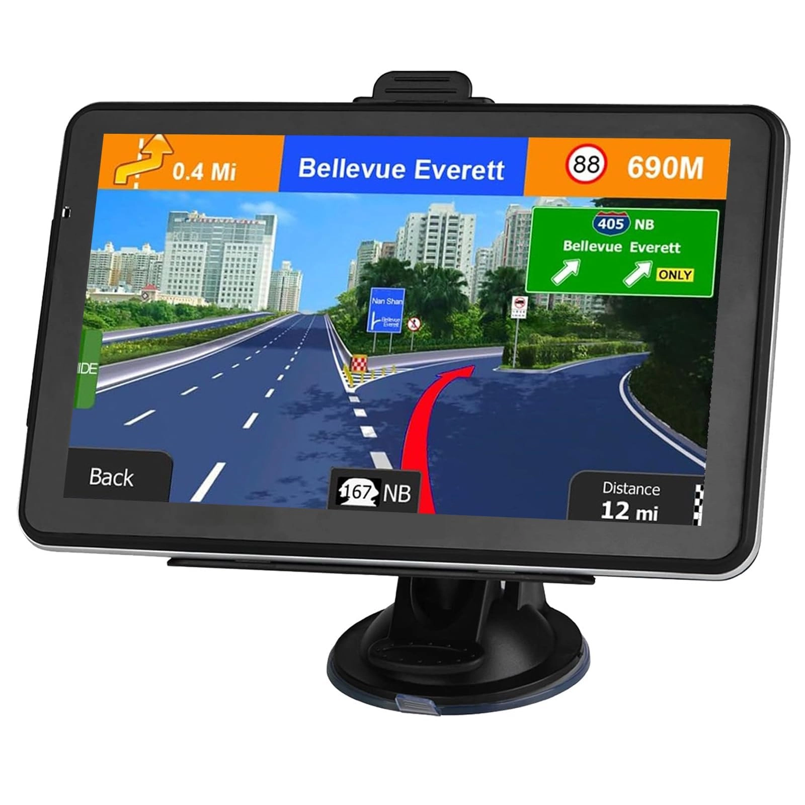 MRSXWPY GPS Navigator - 7 inch 101regions