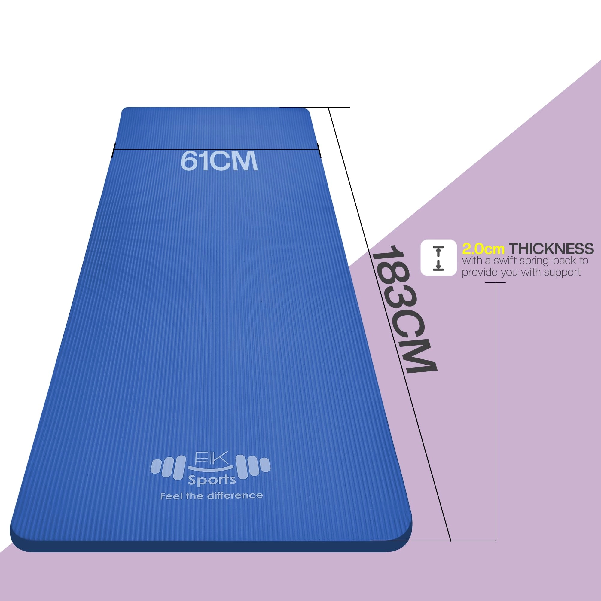 Yoga Mat - Nitrile Butadiene Rubber 20mm