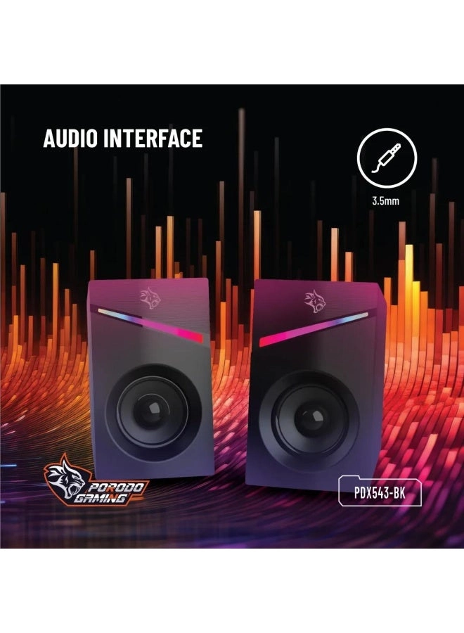Gaming Stereo Speakers - 6W