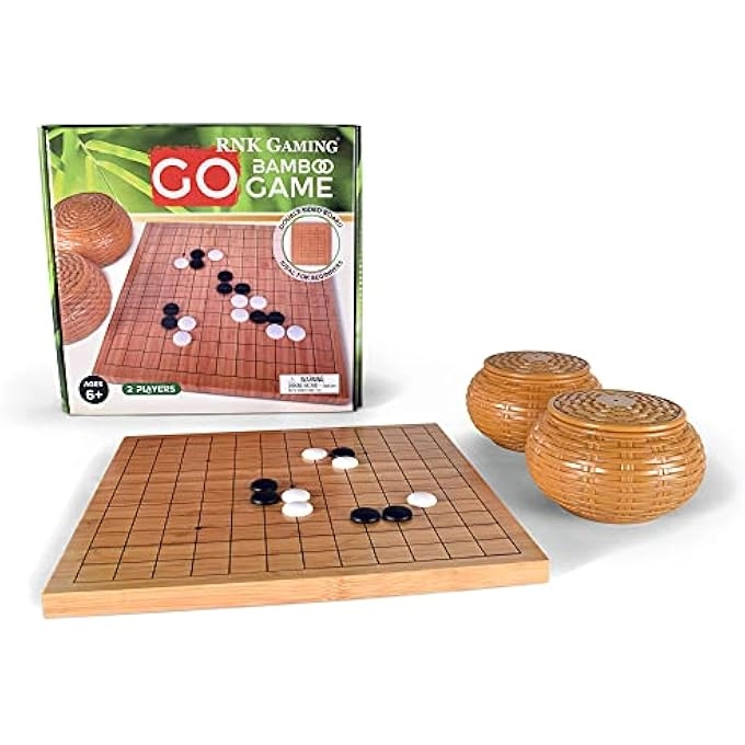 Go Set - Reversible Bamboo 13 x 13 / 9 x 9 Board Melamine Stones