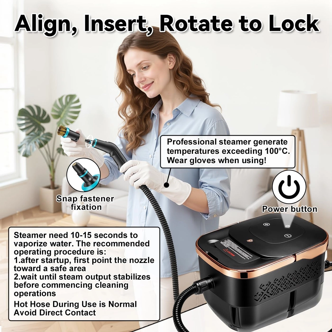 Portable Steam Cleaner - 1250ml