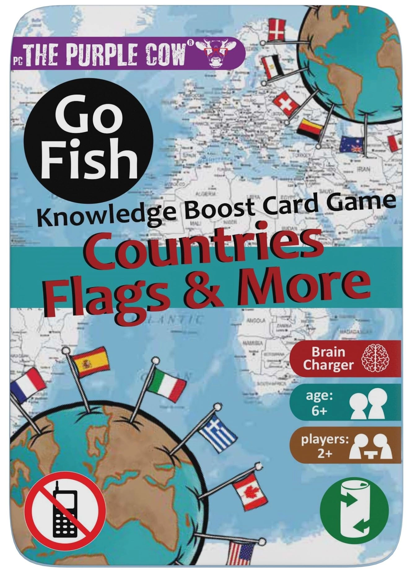 The Purple Cow Go Fish Countries, Flags & More