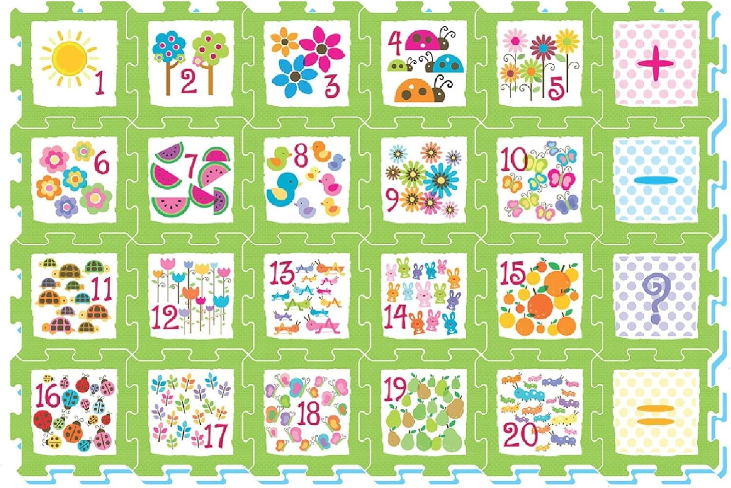 Sunta Numbers And Objects Puzzle Mat - 10 Months