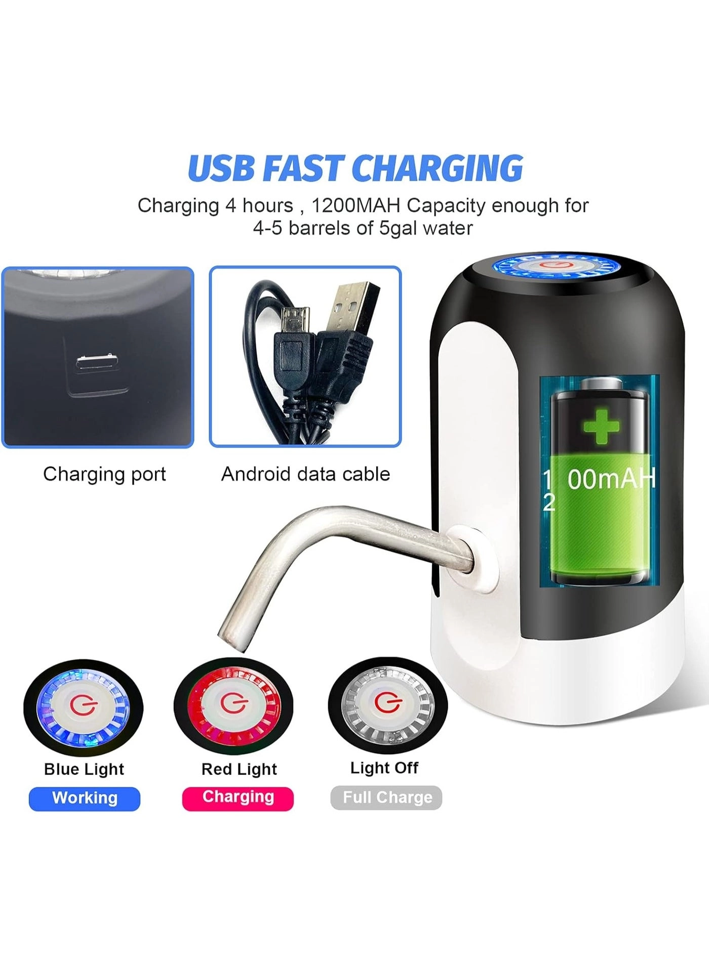 USB Water Pump Dispenser - 5 Gallon