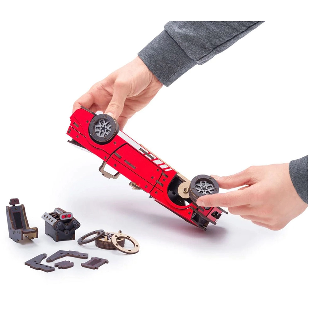 Stallion GT 3D Wooden Puzzle (4107390-STALLION_GT_RED) - 248 pcs + Comet GTS 3D Wooden Puzzle