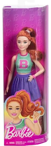 Barbie Fashionistas - Fiery red hair Sport Skirt Ages 3+