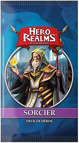 Hero Realms Base Game + Wizard Hero Deck + Warrior Hero Deck + Archer Hero Deck + Thief Hero Deck + Cleric Hero Deck + Bottle Opener (French)