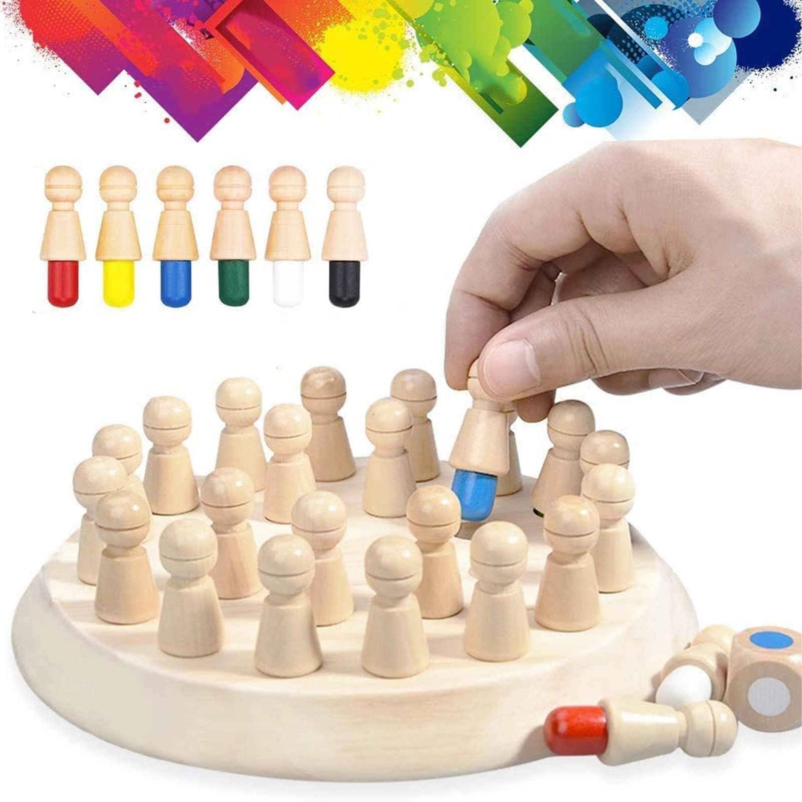 GNAFOTU Color Memory Chess - 18 months - 4 years