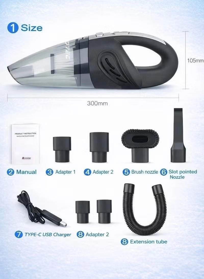 Handheld Vacuum - 3600mAh
