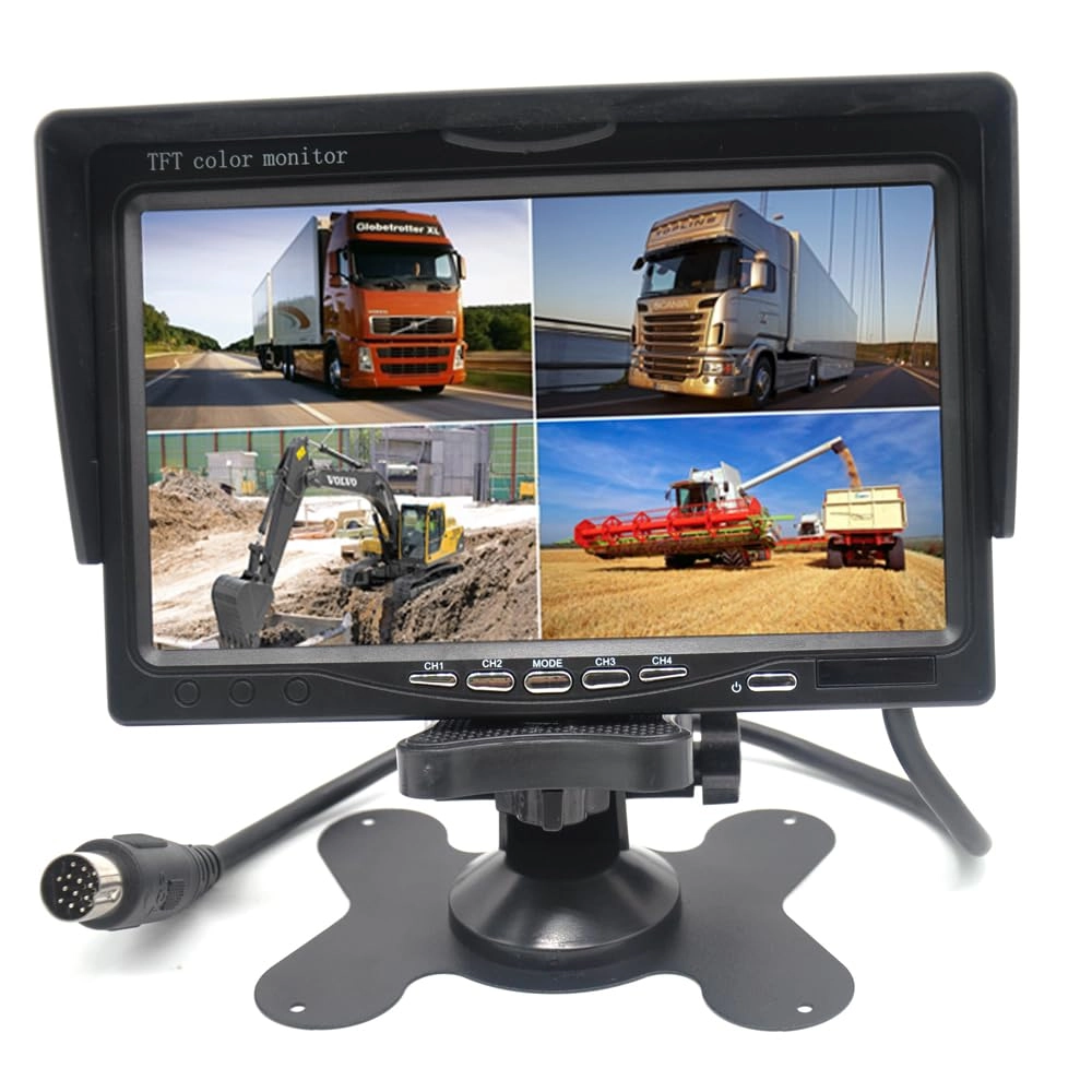Pardarsey Car Rearview Quad Split Monitor - 7 Inches