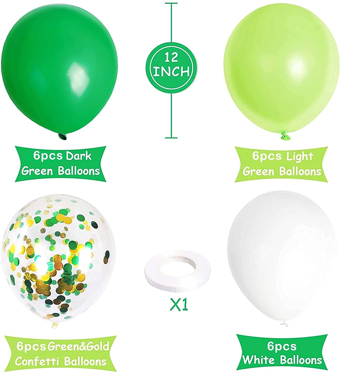 24-Pieces Latex Confetti Balloons - Father's Day