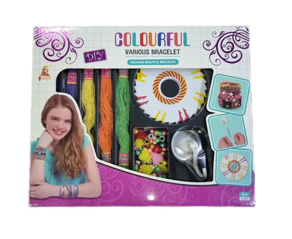 DIY Charm Watch Band And Letter Bracelet Kit - 6+ Multi Colour