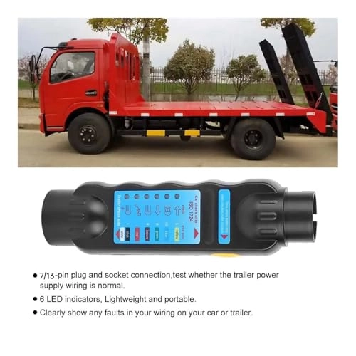 7/13 Pin Trailer Plug Tester - 12V Vehicle Wiring