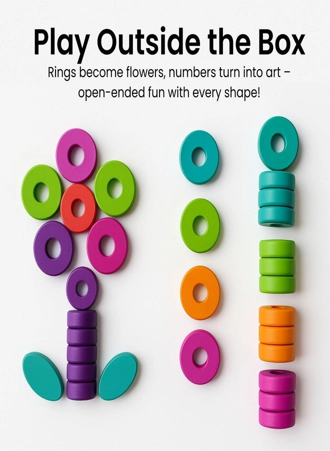 Wooden Learning Puzzles Sorter Toy - 1 2 3 Year Old