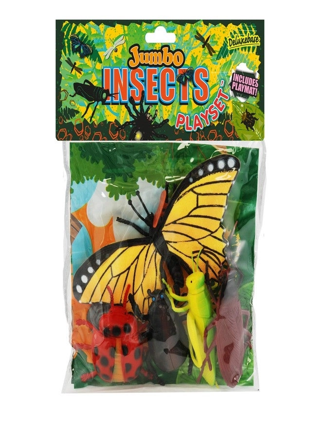Jumbo Playset - Insects & Butterflies Figurines 9 pcs