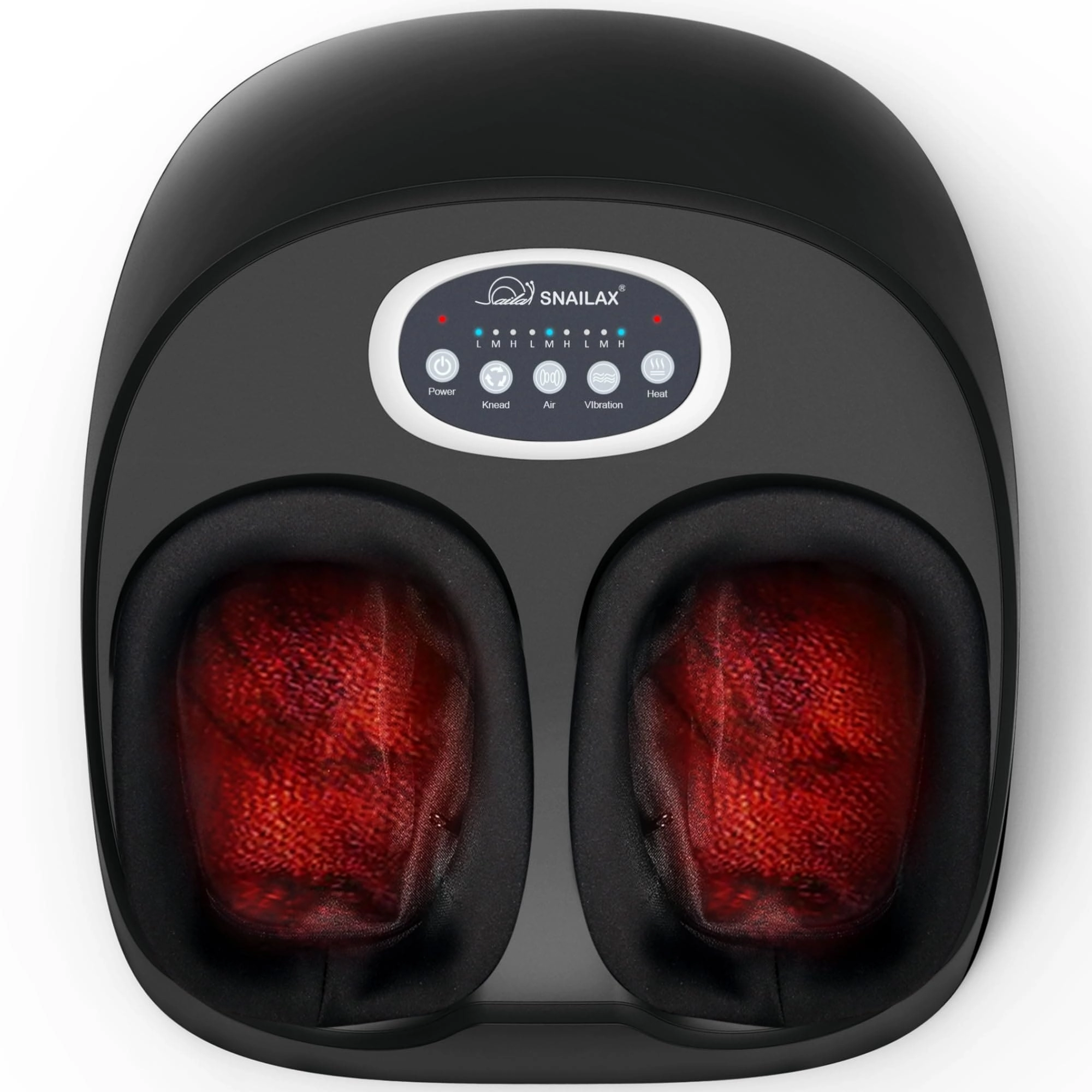 Snailax Shiatsu Foot Massager - Heat Remote 3-Level Kneading Vibration Compression