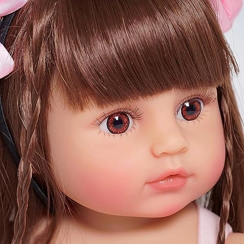 Reborn Baby Doll - 22 Inch 55 Cm Silicone Girl Ages 3+