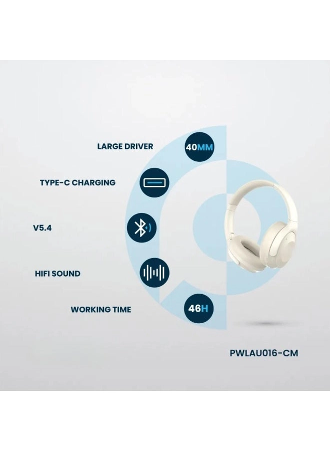 Hybrid ANC Wireless Headphones - 46H Bluetooth 5.4