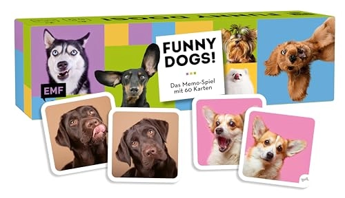 Memo-Spiel: Funny dogs! (German)