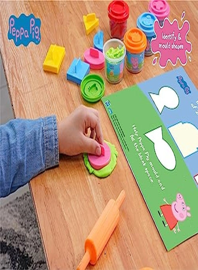 Peppa Pig Soft Dough Match N' Mould Cube Activity Set - 3+ years 6 pcs