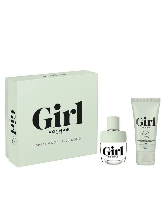 Rochas Girl Eau De Toilette + Body Balm - 2 Pieces