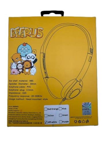 Beerus Colorful Headset - Wired Headphone