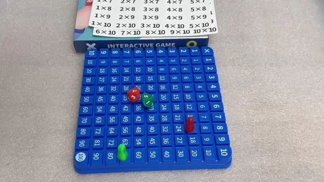 Math Multiplication Board Game - 3+