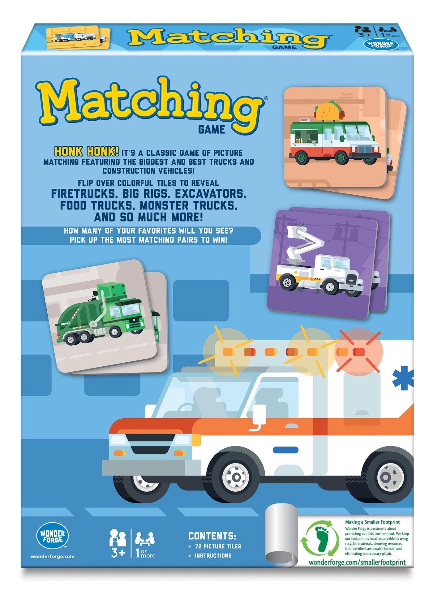 Trucks Matching Game - 3+