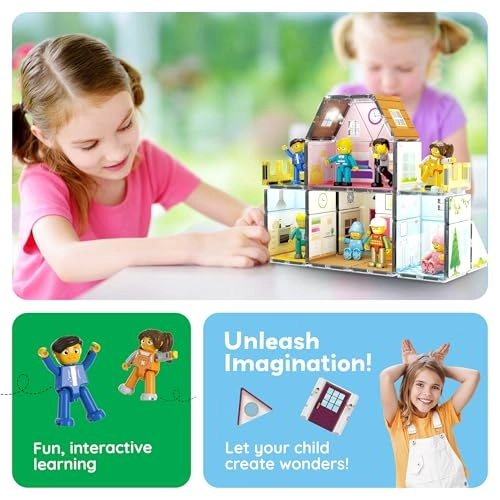 Magnetic Tiles - Homestead 65 pcs