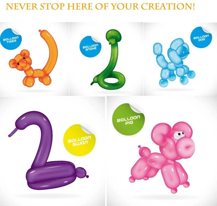 Twisting Magic Balloons - 100pcs Birthday
