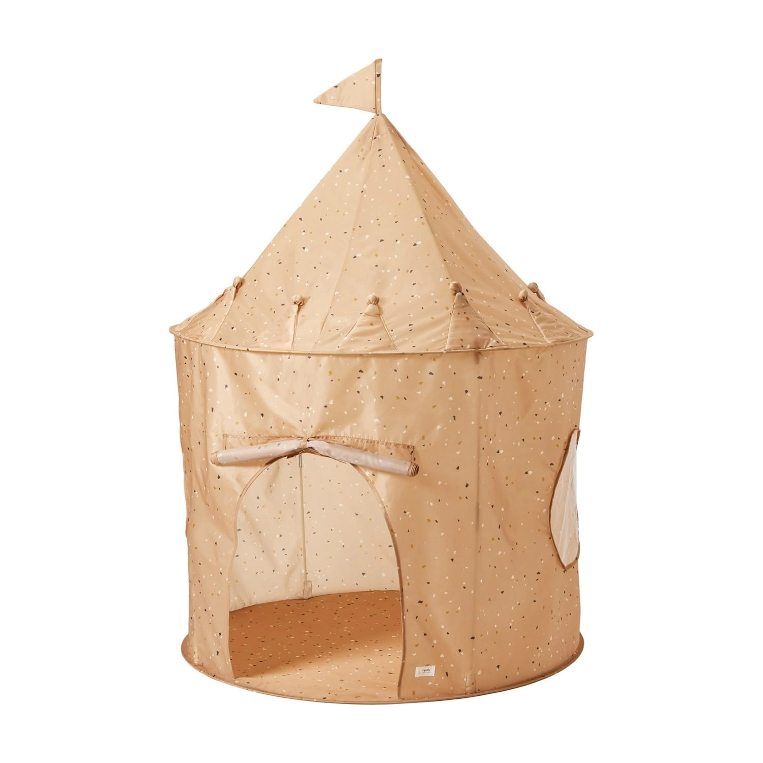 Kids Play Tent - 3ft wide 4ft tall Checkerboard Beige
