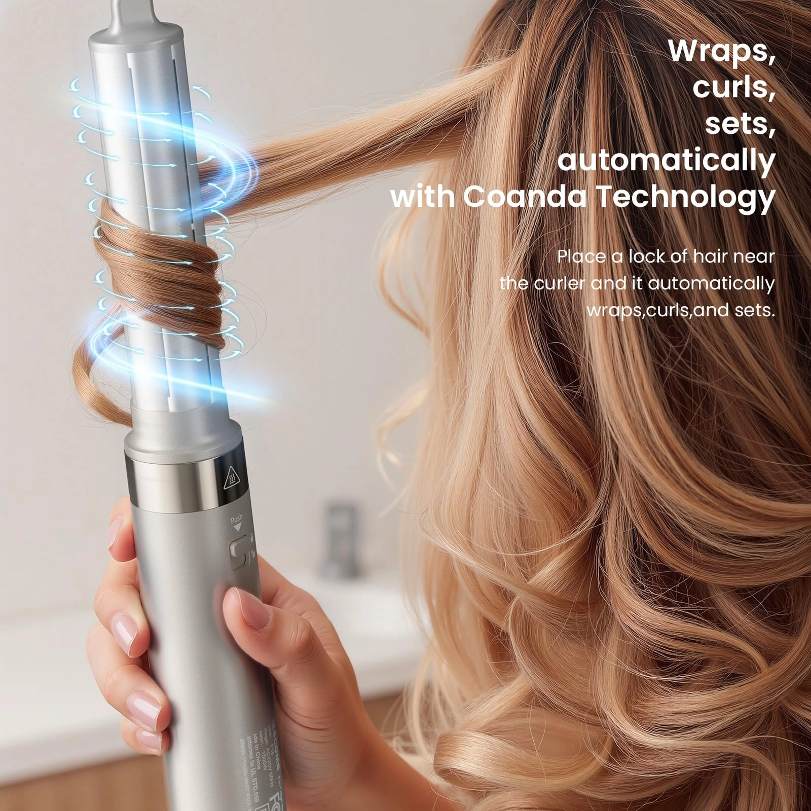 5-in-1 Hot Air Styler - 110,000 RPM Champagne White