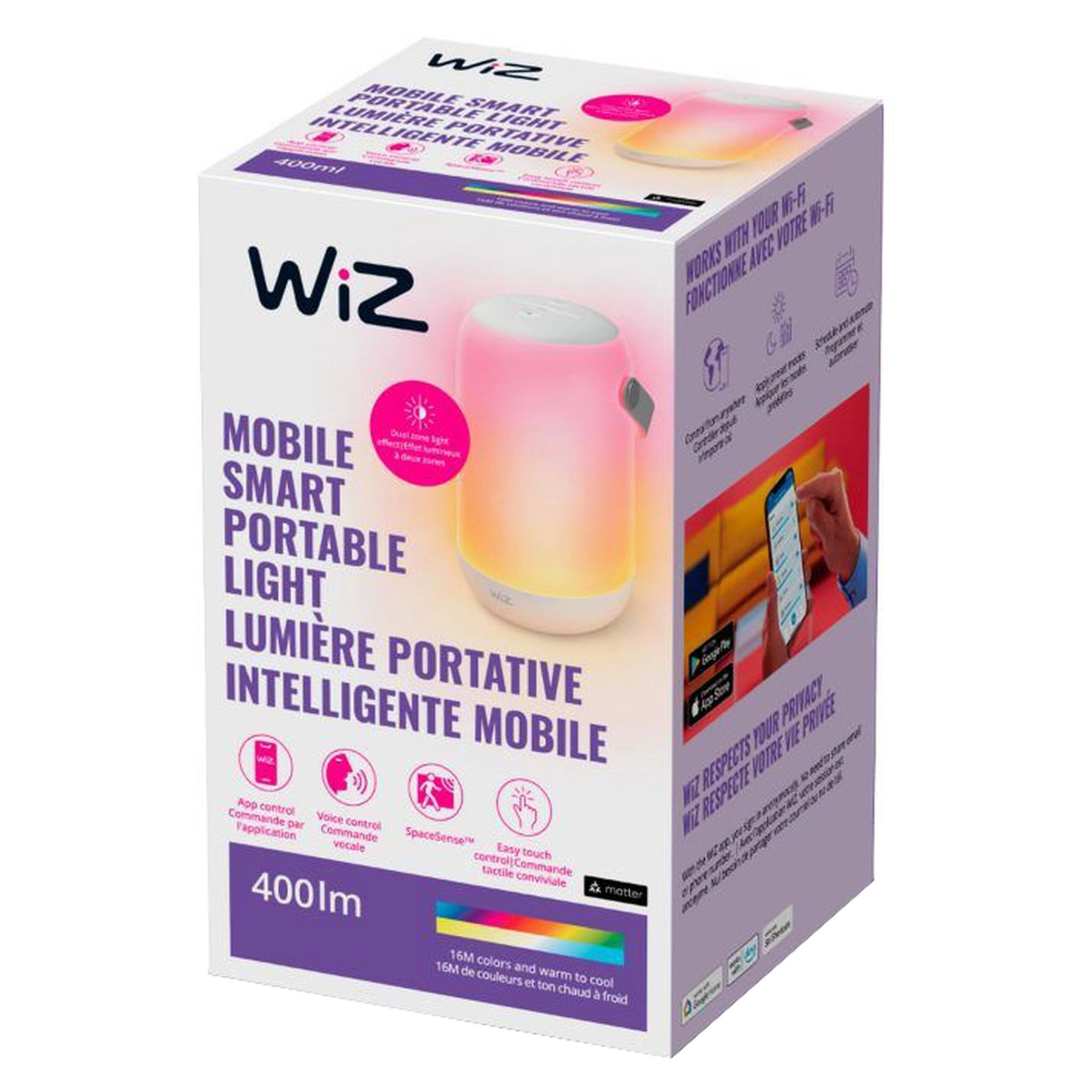 Mobile Smart Portable Light - 0.7 W 400 Lumens