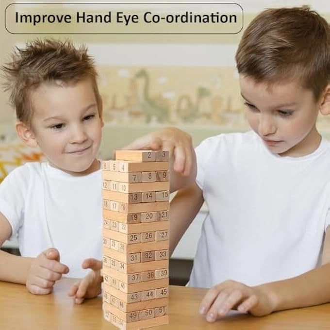 Tumble Tower - Kids and Adults 54 pieces