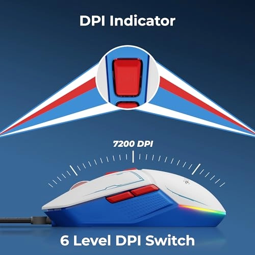 ZEB-CROSSHAIR Premium Wired Gaming Mouse - USB