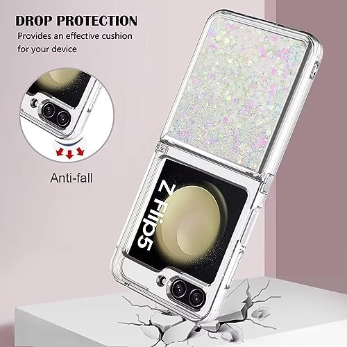 Sparkle Floating Liquid Case - Polyurethane Silicone for Samsung Galaxy Z Flip 5