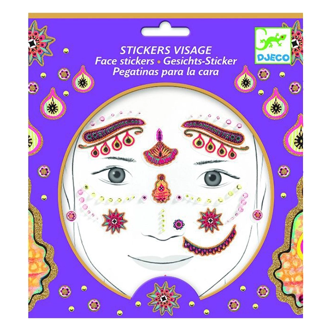 DJECO Princess India Sticker Book